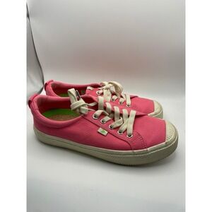 Cariuma IBI Low Top Canvas Sneakers Pink Lemonade Women's Size 8